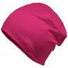 Winter hat with fleece lining - mod.3002:Long, hot pink, Cotton